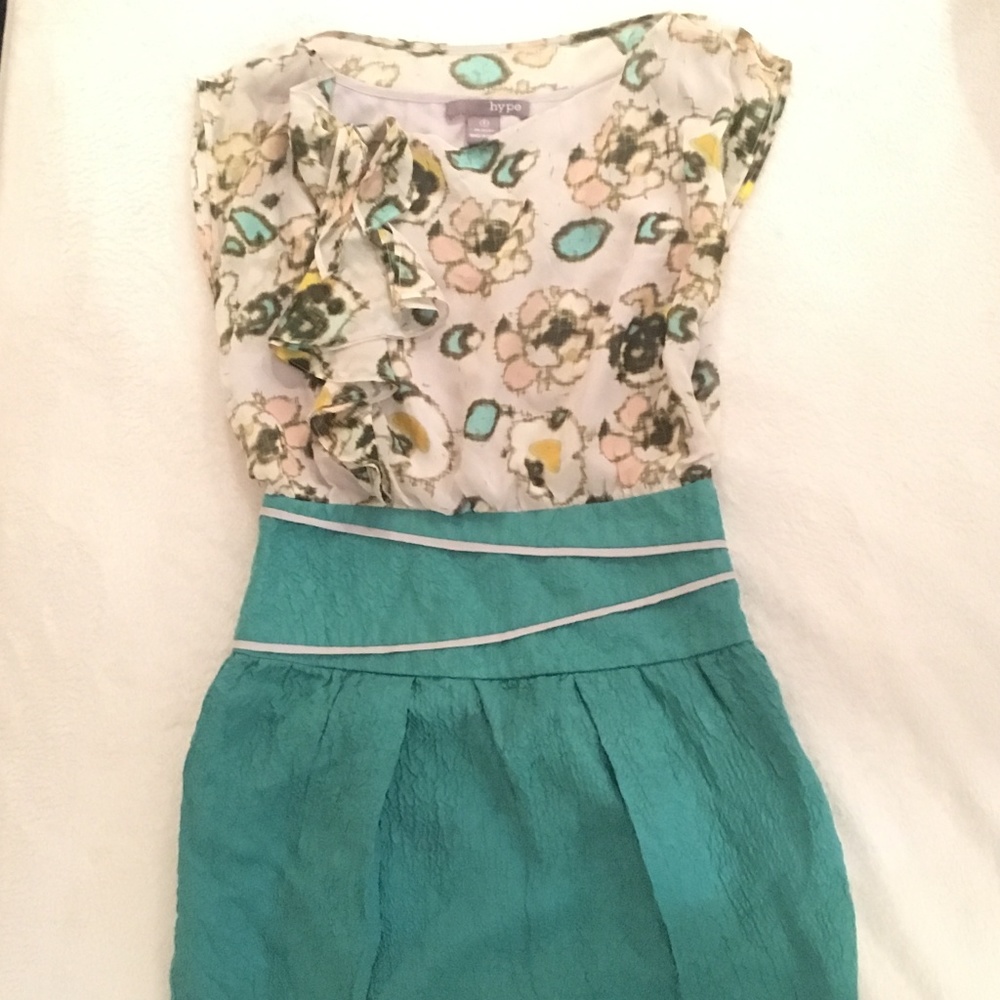 Hype Silk Combo Dress